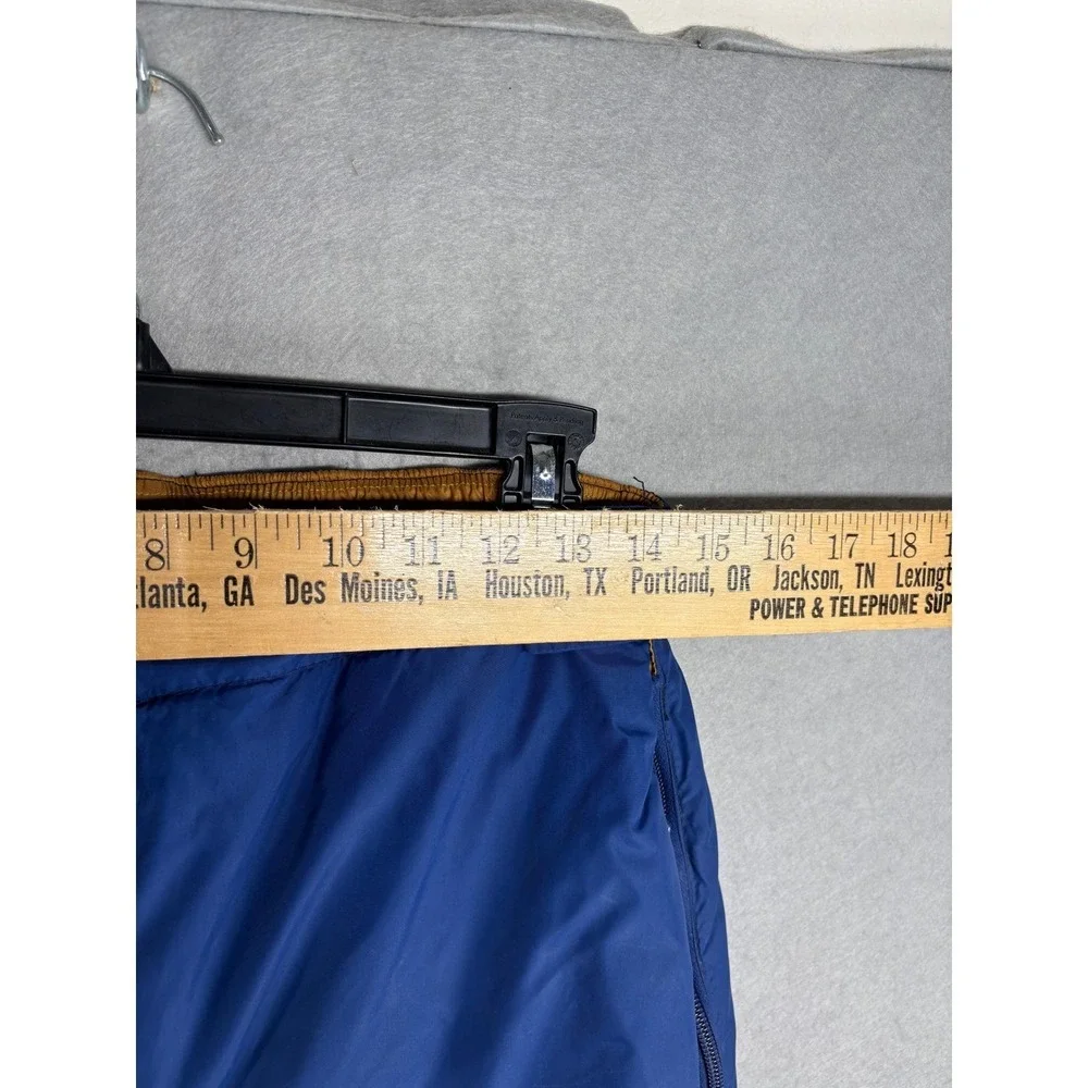 Vintage Eddie bauer Royal Blue Ski Snow Pants goose‎ down Full Zip Legs 90's